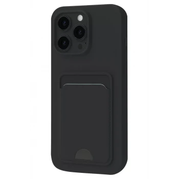 Newface Apple iPhone 16 Pro Kılıf Kelvin Kartvizitli Silikon - Siyah