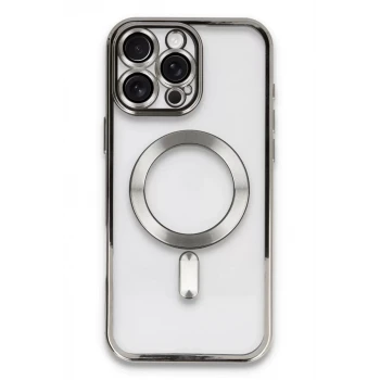 Newface Apple iPhone 16 Pro Kılıf Kross Magneticsafe Kapak - Titan Gri