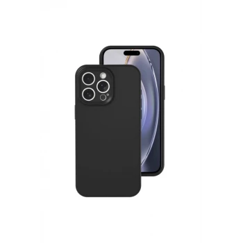 Newface Apple iPhone 16 Pro Kılıf Nano içi Kadife Silikon - Siyah