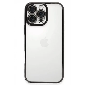 Newface Apple iPhone 16 Pro Kılıf Razer Lensli Silikon - Siyah