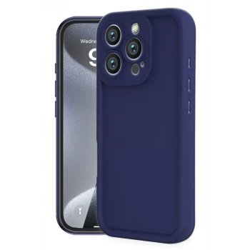 Newface Apple iPhone 16 Pro Kılıf Viera Silikon - Lacivert