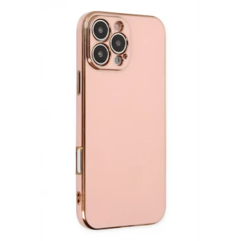 Newface Apple iPhone 16 Pro Kılıf Volet Silikon - Pembe