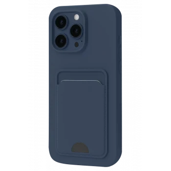 Newface Apple iPhone 16 Pro Max Kılıf Kelvin Kartvizitli Silikon - Lacivert