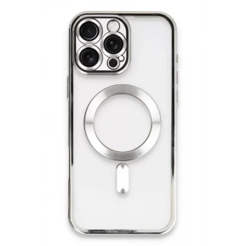 Newface Apple iPhone 16 Pro Max Kılıf Kross Magneticsafe Kapak - Gümüş