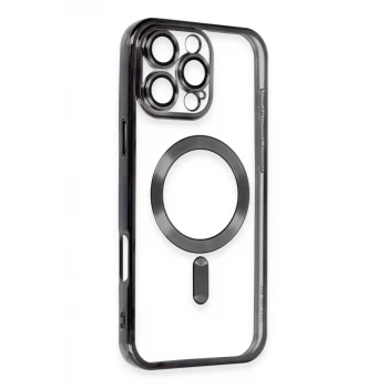 Newface Apple iPhone 16 Pro Max Kılıf Kross Magneticsafe Kapak - Siyah