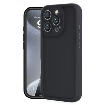 Newface Apple iPhone 16 Pro Max Kılıf Viera Silikon - Siyah