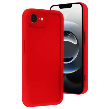 Newface Apple iPhone 16E Kılıf Viera Silikon - Kırmızı