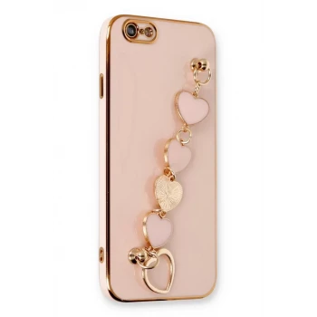 Newface Apple iPhone 6 Kılıf Esila Silikon - Pudra