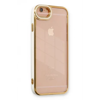 Newface Apple iPhone 6 Kılıf Liva Lens Silikon - Beyaz