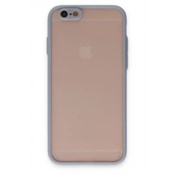 Newface Apple iPhone 6 Kılıf Montreal Silikon Kapak - Gri