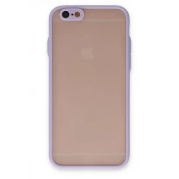 Newface Apple iPhone 6 Kılıf Montreal Silikon Kapak - Mor