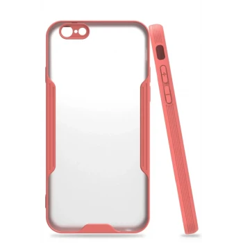 Newface Apple iPhone 6 Kılıf Platin Silikon - Pembe