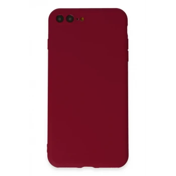 Newface Apple iPhone 7 Plus Kılıf First Silikon - Bordo