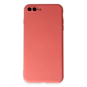 Newface Apple iPhone 7 Plus Kılıf First Silikon - Kiremit