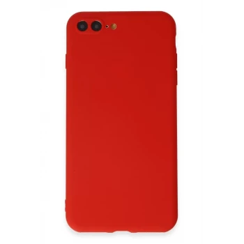 Newface Apple iPhone 7 Plus Kılıf First Silikon - Kırmızı