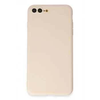 Newface Apple iPhone 7 Plus Kılıf First Silikon - Krem