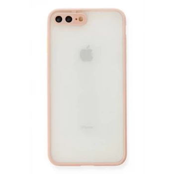 Newface Apple iPhone 7 Plus Kılıf Montreal Silikon Kapak - Pembe