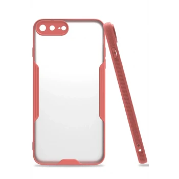 Newface Apple iPhone 7 Plus Kılıf Platin Silikon - Pembe