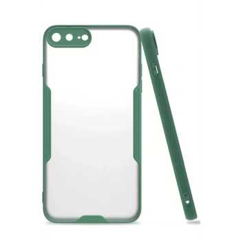 Newface Apple iPhone 7 Plus Kılıf Platin Silikon - Yeşil