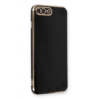 Newface Apple iPhone 7 Plus Kılıf Volet Silikon - Siyah