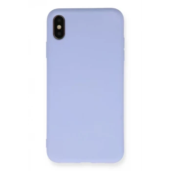 Newface Apple iPhone X Kılıf Nano içi Kadife Silikon - Lila