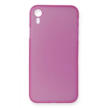 Newface Apple iPhone XR Kılıf PP Ultra İnce Kapak - Pembe