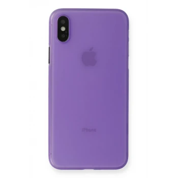 Newface Apple iPhone XS Max Kılıf PP Ultra İnce Kapak - Mor