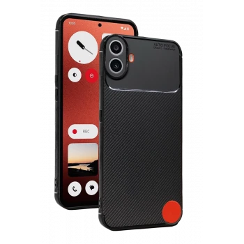 Newface Nothing Phone Nothing CMF Phone 1 Auto Focus Karbon Kapak - Siyah