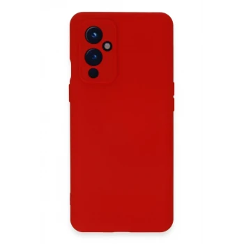 Newface One Plus 9 Kılıf Nano içi Kadife Silikon - Kırmızı