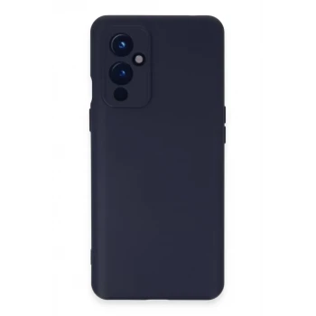 Newface One Plus 9 Kılıf Nano içi Kadife Silikon - Lacivert