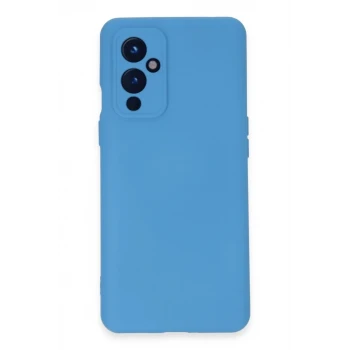 Newface One Plus 9 Kılıf Nano içi Kadife Silikon - Mavi