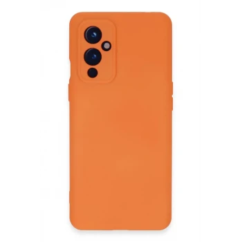 Newface One Plus 9 Kılıf Nano içi Kadife Silikon - Turuncu