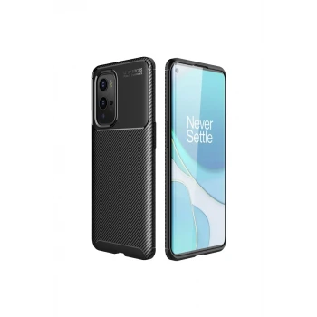Newface One Plus 9 Pro Kılıf Auto Focus Karbon Kapak - Siyah
