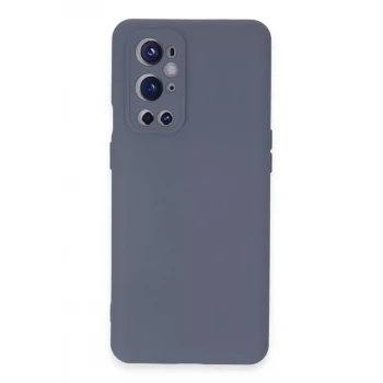 Newface One Plus 9 Pro Kılıf Nano içi Kadife Silikon - Gri