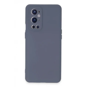 Newface One Plus 9 Pro Kılıf Nano içi Kadife Silikon - Gri