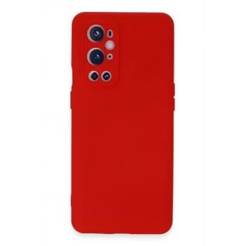 Newface One Plus 9 Pro Kılıf Nano içi Kadife Silikon - Kırmızı