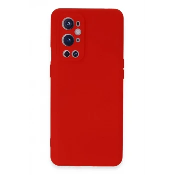Newface One Plus 9 Pro Kılıf Nano içi Kadife Silikon - Kırmızı