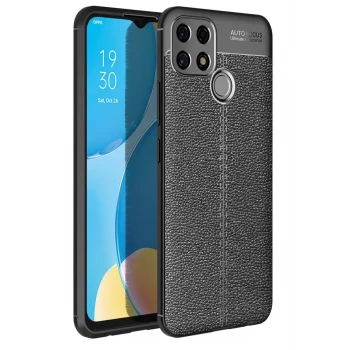 Newface Oppo A15 Kılıf Auto Focus Kapak - Siyah