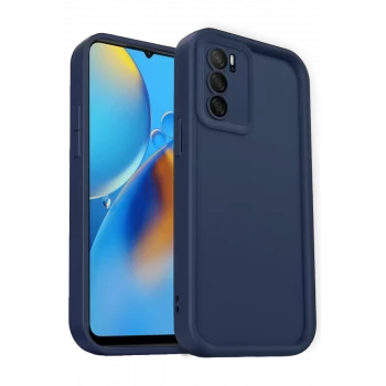 Newface Oppo A16 Kılıf Viera Silikon - Lacivert