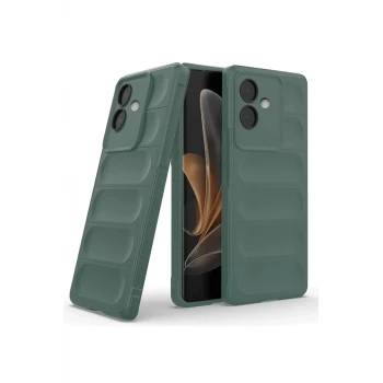 Newface Oppo A3 Kılıf Optimum Silikon - Koyu Yeşil
