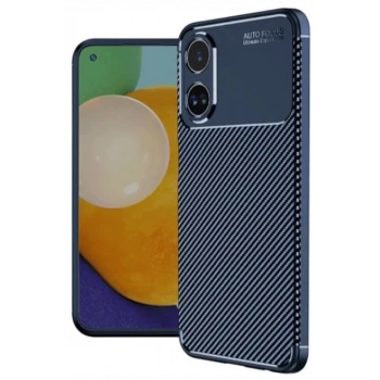 Newface Oppo A38 Kılıf Auto Focus Karbon Kapak - Lacivert