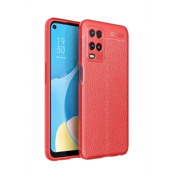 Newface Oppo A54 4G Kılıf Auto Focus Kapak - Kırmızı