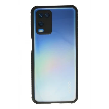 Newface Oppo A54 4G Kılıf Miami Şeffaf Silikon - Siyah