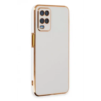 Newface Oppo A54 4G Kılıf Volet Silikon - Beyaz