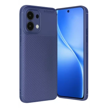 Newface Oppo A6 Pro 4G Auto Focus Karbon Kapak - Lacivert