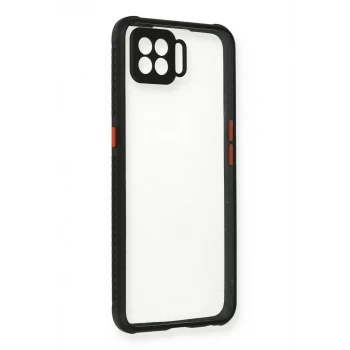 Newface Oppo A73 Kılıf Miami Şeffaf Silikon - Siyah