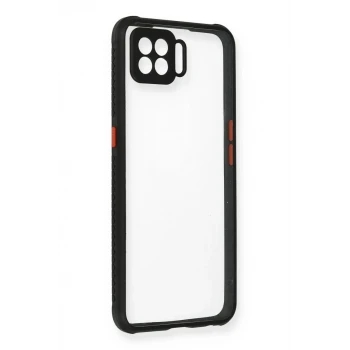 Newface Oppo A73 Kılıf Miami Şeffaf Silikon - Siyah