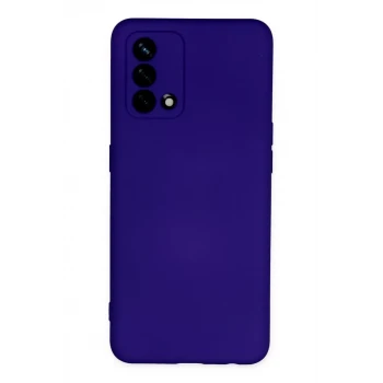 Newface Oppo A74 4G Kılıf Nano içi Kadife Silikon - Mor