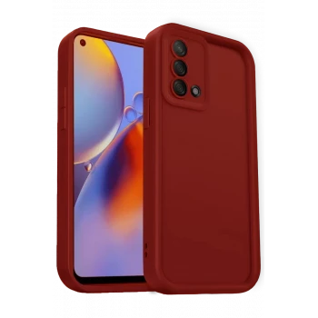Newface Oppo A74 4G Kılıf Viera Silikon - Kırmızı
