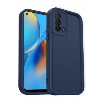 Newface Oppo A74 4G Kılıf Viera Silikon - Lacivert